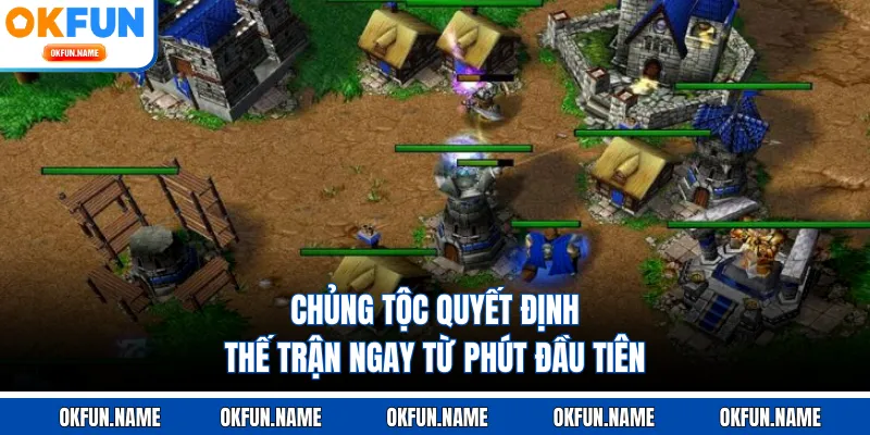 Chủng tộc quyết định thế trận ngay từ phút đầu tiên
